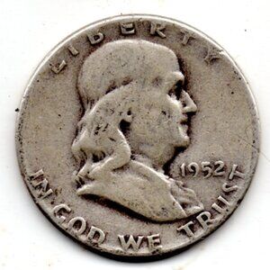 Granny Estate Find - 1952 Franklin Half Dollar - 90% silver